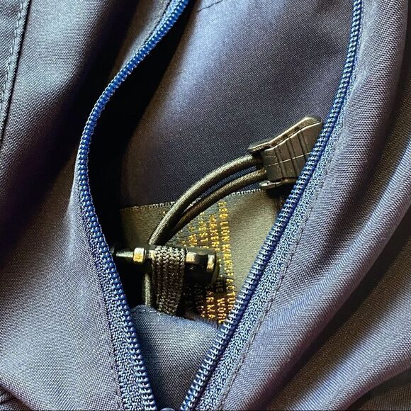 Zero Resistance Dark Blue Half Sleeve 1/4 Zip Water Resistant Pullover Size Med - Picture 9 of 13